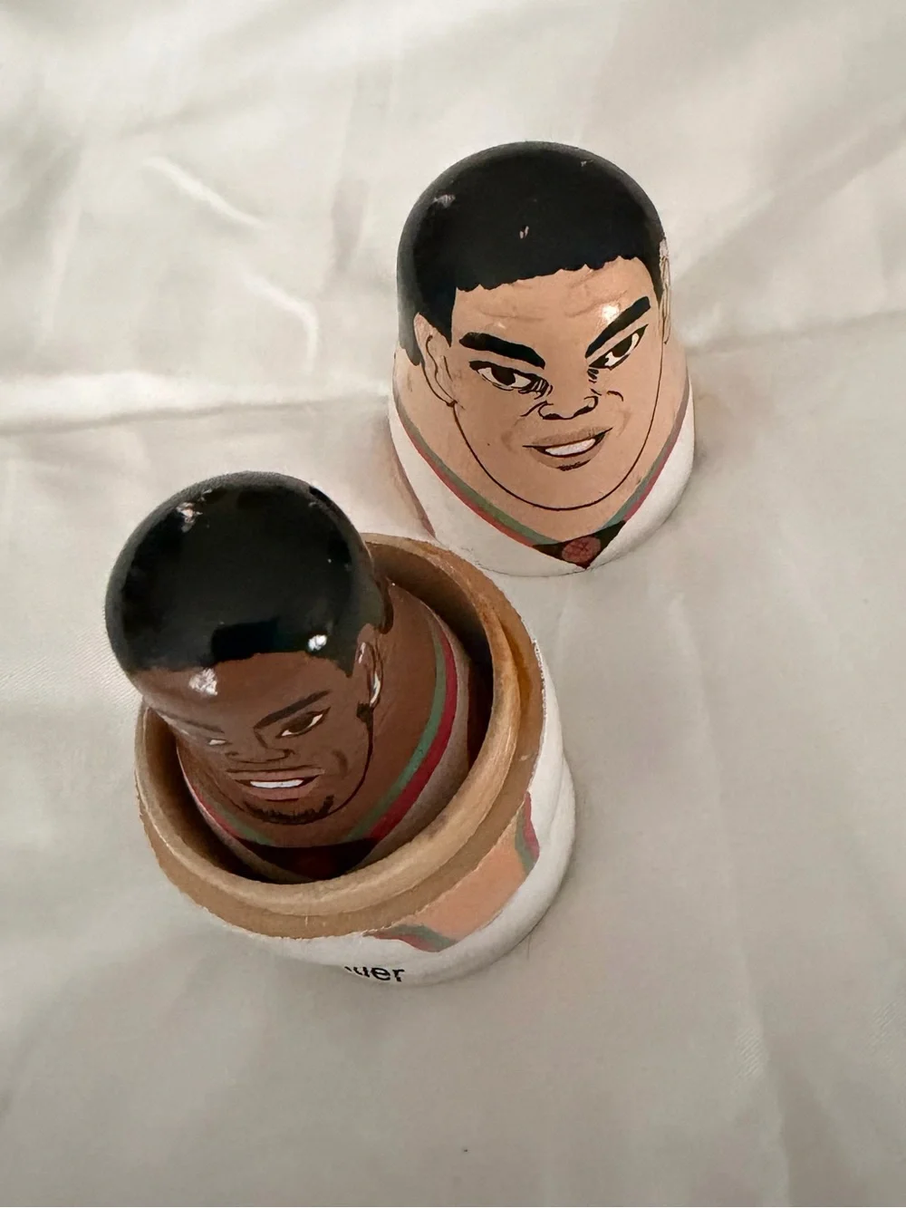 Memphis Basketball Nesting Dolls - White/Teal Accents